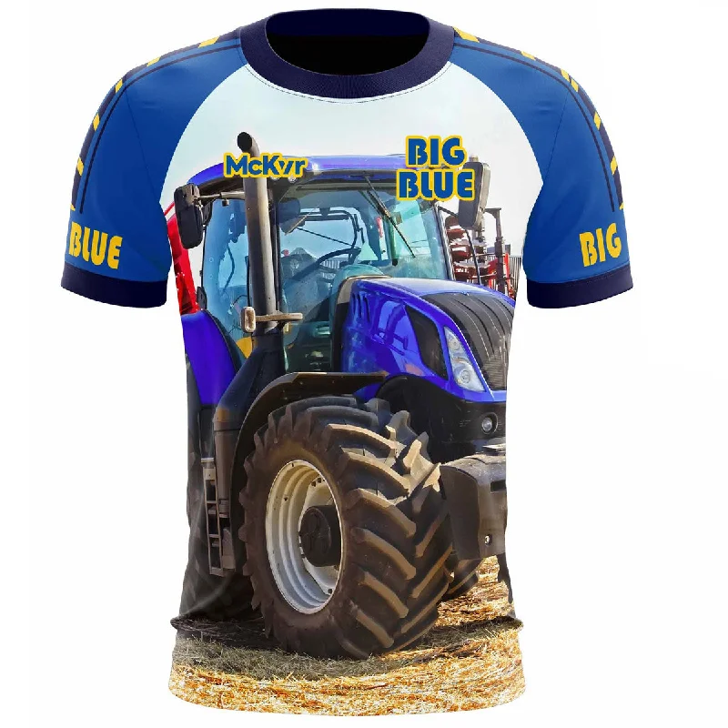 Mc Keever Big Blue Ploughing Championships Jersey - Adult Casual Jersey Blouse