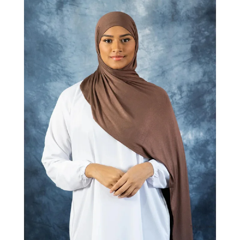 Ginger Brown Jersey Hijab Classic Jersey Tee