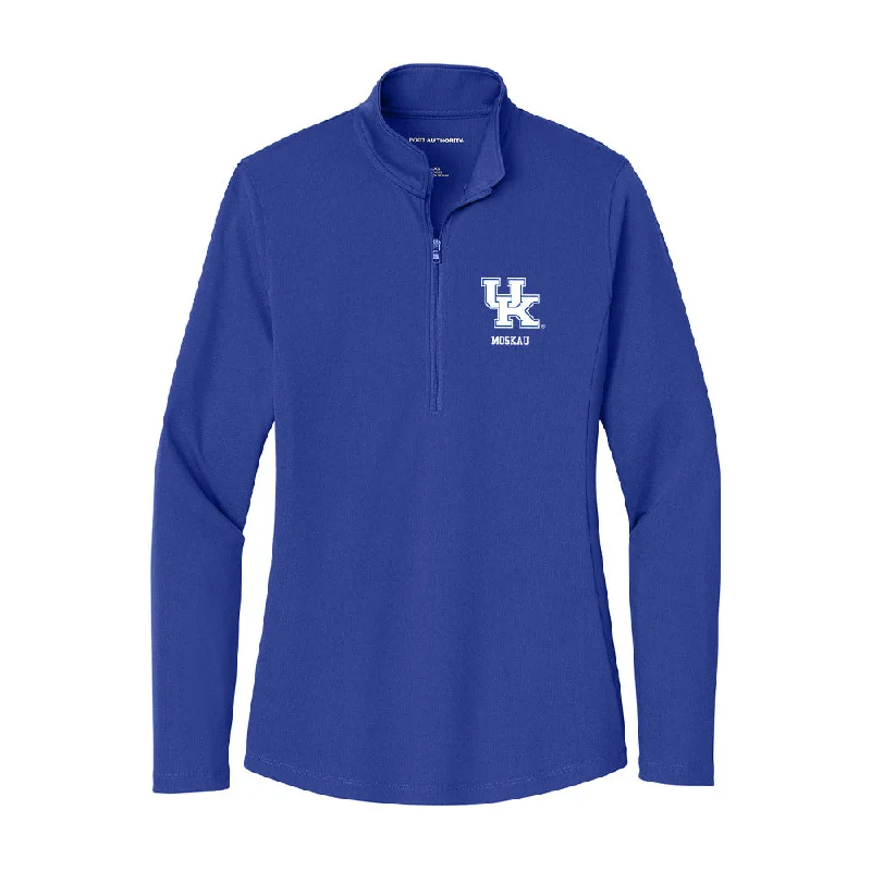 Kentucky - NCAA Women's Soccer : Michelle Moskau - Women's Lightweight Quarter Zip Jacket Embroidered Jacket Appliqued Jacket Beaded Jacket