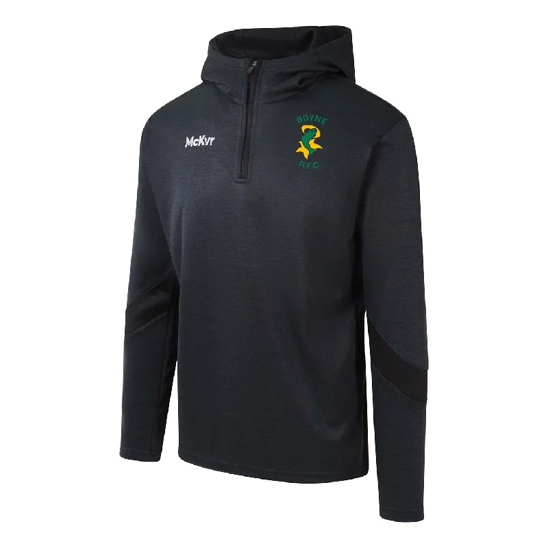 Mc Keever Boyne RFC Core 22 1/4 Zip Hoodie - Adult - Black Hoodie with Rhinestones Sparkly Elegant