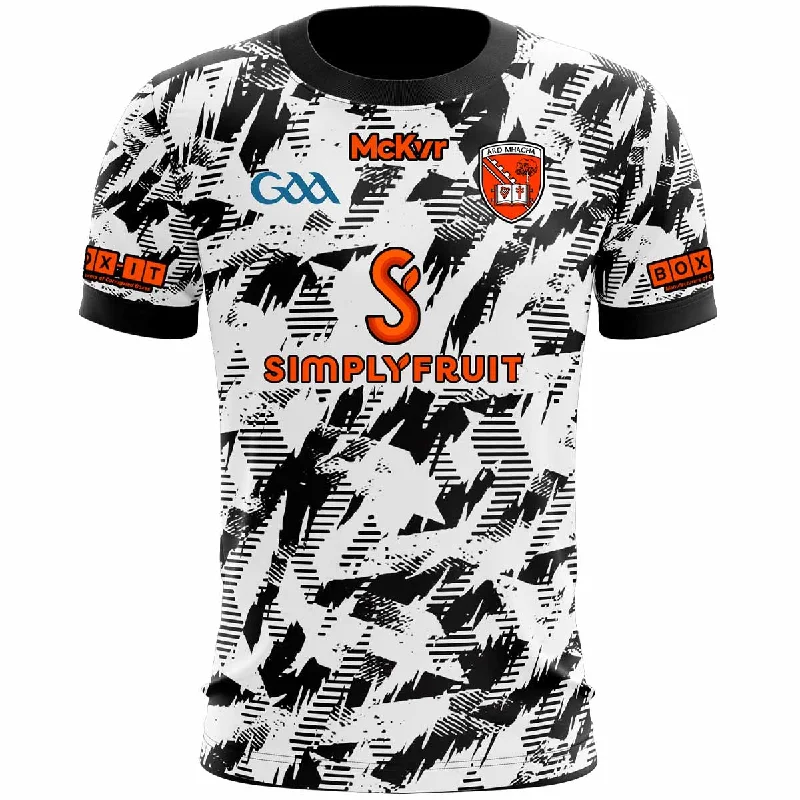 Mc Keever Armagh GAA Goalkeeper Jersey - Adult - White/Black Branded Jersey Tee