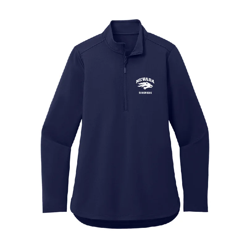 Nevada - NCAA Women's Soccer : Trinity Sandridge - Women's Premium Quarter Zip Jacket Zip Front Button Front Snap Front