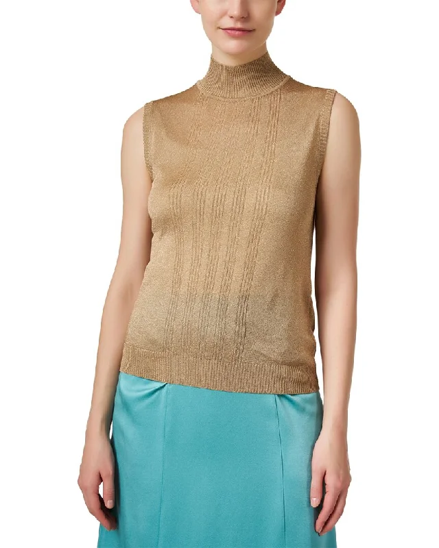 Weekend Max Mara Rodesia Knit Tank teal tank top