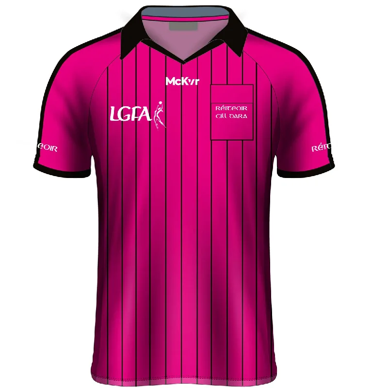 Mc Keever Kildare LGFA Referees Jersey - Adult - Pink Cream Jersey Tee