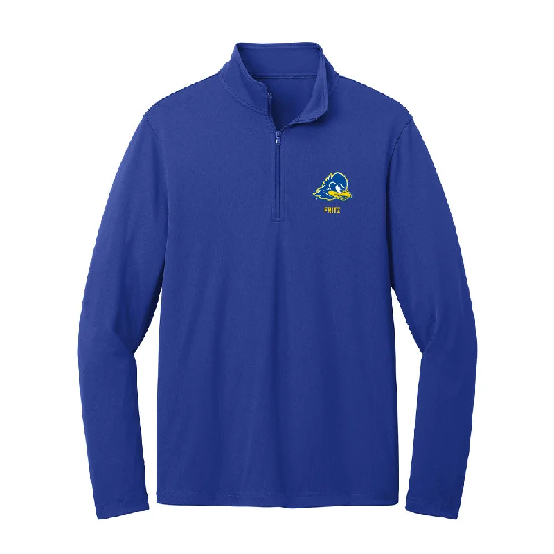 Delaware - NCAA Women's Soccer : Sarah Fritz - Lightweight Quarter Zip Jacket Chenille Jacket Brocade Jacket Lace Jacket