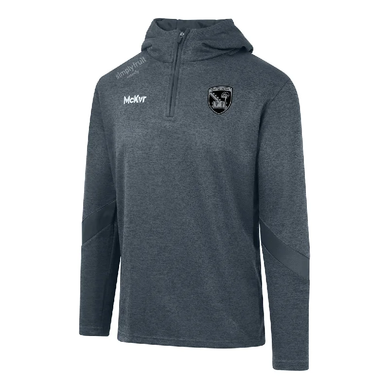 Mc Keever Armagh GAA Core 22 1/4 Zip Hoodie - Adult - Charcoal Hoodie with Full-Zip Functional Layering