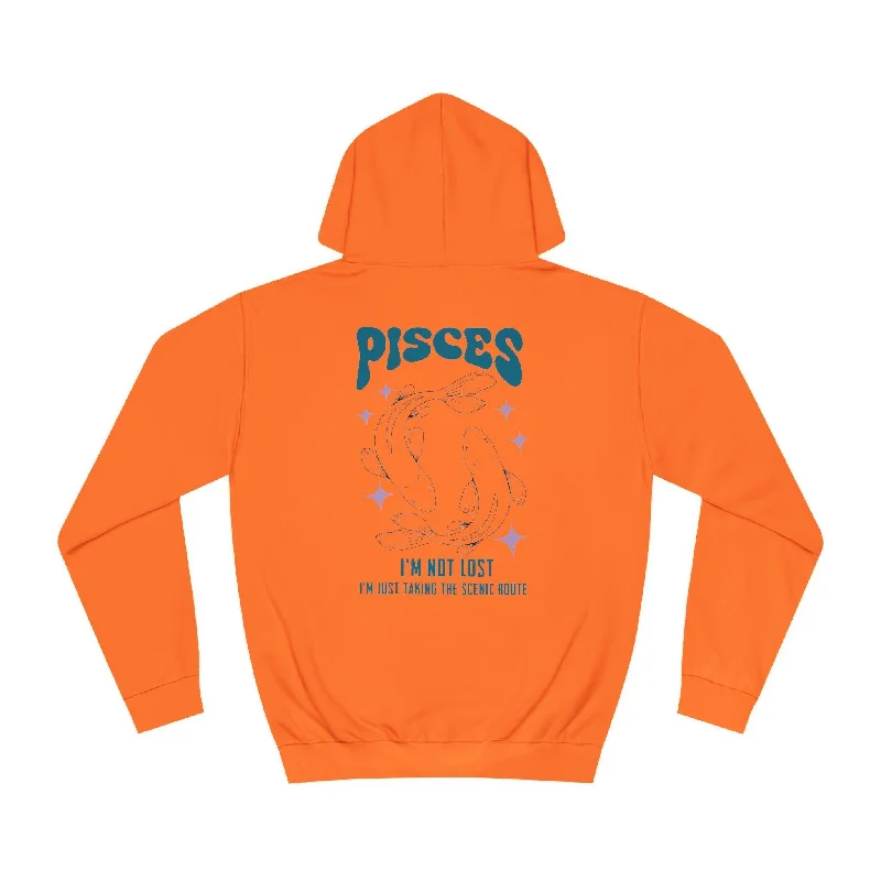 Pisces Unisex College Hoodie Hoodie with Thumb Holes Functional Cozy