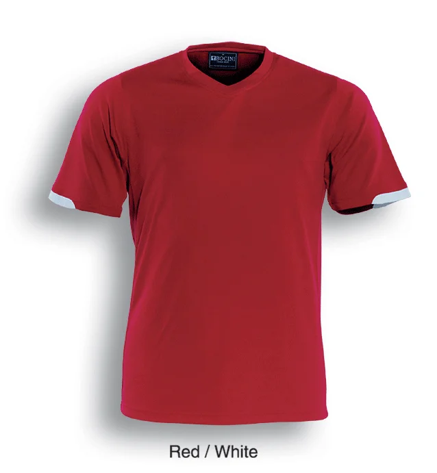 Adults Breezeway Soccer Jersey - Red/White Dark Color Jersey Shirt