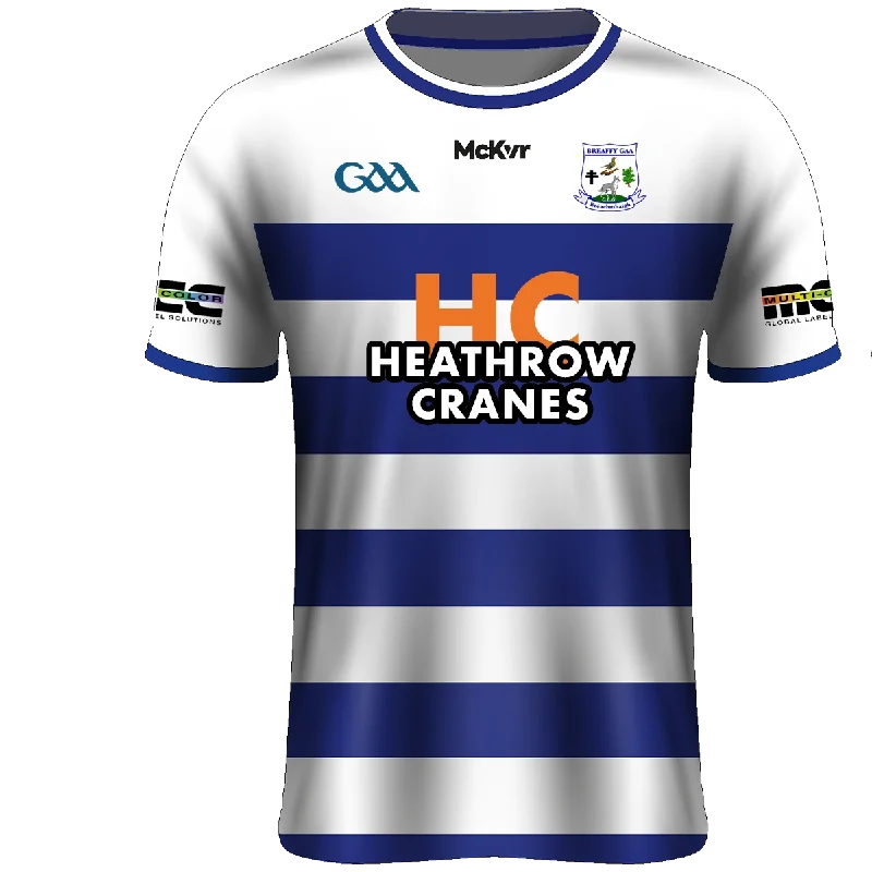 Mc Keever Breaffy GAA Playing Jersey - Adult - White/Royal Women's Jersey Top