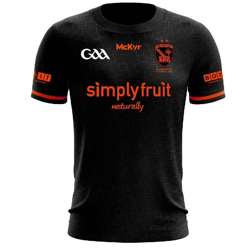 Mc Keever Armagh GAA Official All Ireland Winners Jersey - Womens - Black Premium Jersey Tee