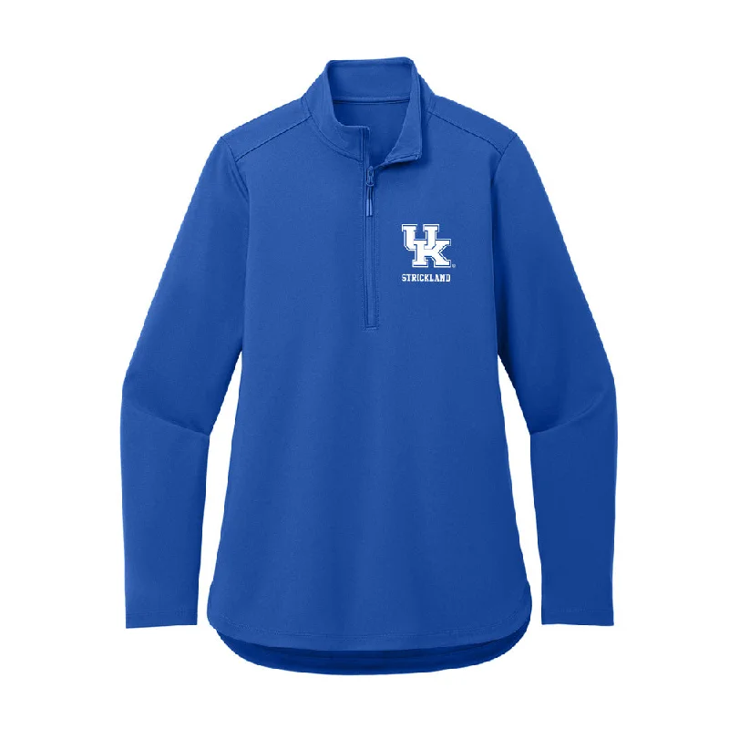 Kentucky - NCAA Women's Soccer : Tanner Strickland - Women's Premium Quarter Zip Jacket Oversized Jacket Tailored Jacket Straight Jacket