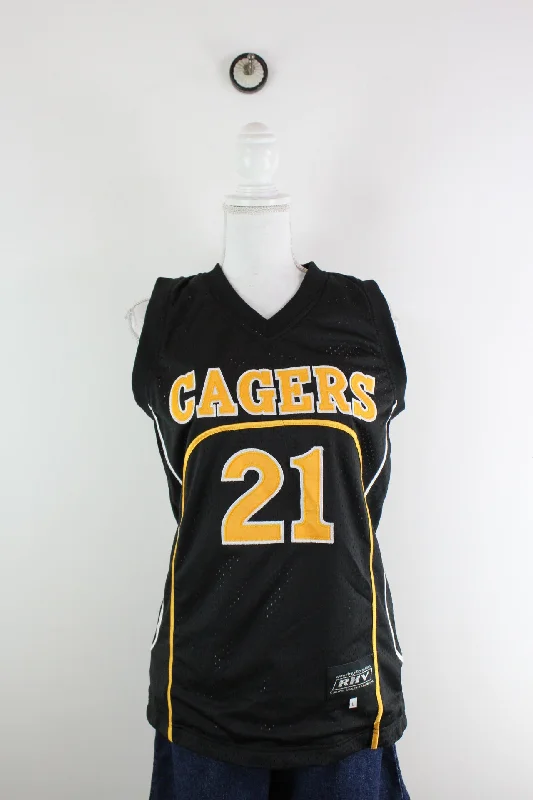 Vintage Cagers Jersey (L) Fashion Jersey Blouse