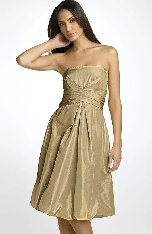 Donna Ricco - Strapless Satin Bubble Hem Dress 8534879MSC Tunics Bestseller popular