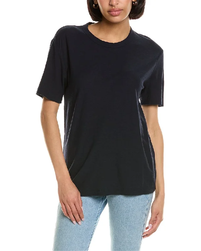 James Perse Oversized Jersey T-Shirt Solid Color Jersey Shirt