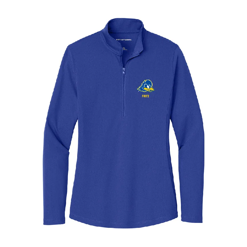 Delaware - NCAA Women's Soccer : Sarah Fritz - Women's Lightweight Quarter Zip Jacket Rayon Jacket Velvet Jacket Corduroy Jacket