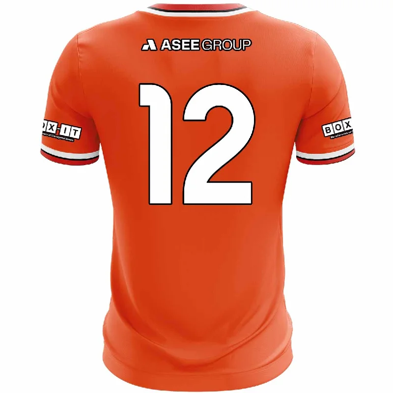 Mc Keever Armagh GAA Numbered Home Jersey - Adult - Orange Casual Jersey Blouse