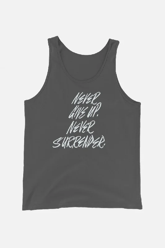 Never Surrender Unisex Tank Top fitness tank top