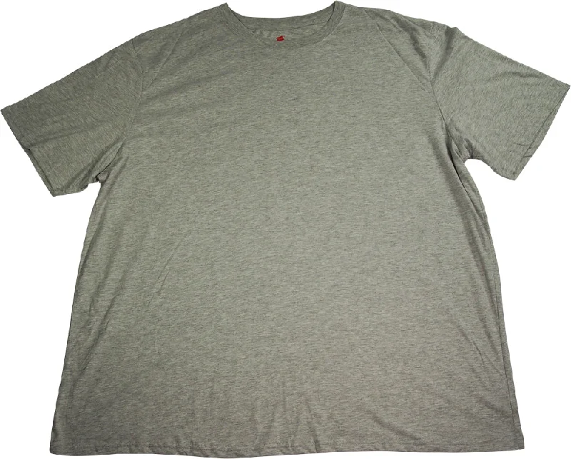 Hanes Big Mens Cotton Blend Lounge Sleep Layering Undershirt T Shirt Top, 40508 Terry Blend Velvet Blend Canvas Blend