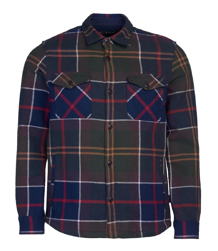 Cannich overshirt verde blu rossa Print Jacquard Patchwork